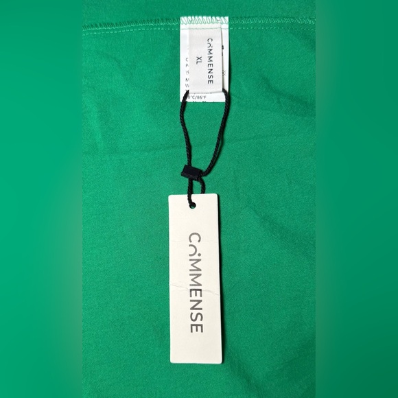 Commense Green Koi Fish Appliqué Midi Dress NWT XL Cotton Farm Rio Inspired - Picture 6 of 8